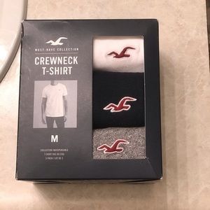 Hollister Multi-Pack Crew Neck T-Shirt With Logo